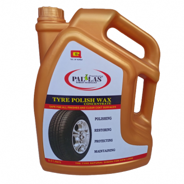 Wax bóng vỏ (lốp) ô tô - xe máy PALLAS - TRUNG NIÊN _ công nghệ KOREA _ dung tích 6 lít (1 lít pha với 3 lít nước)