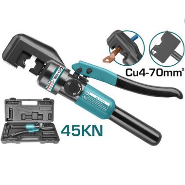 Kìm bấm cos thủy lực 4-70mm 45KN TOTAL - THCT070 cam kết hàng chính hãng 100% Cty TPC phân phối