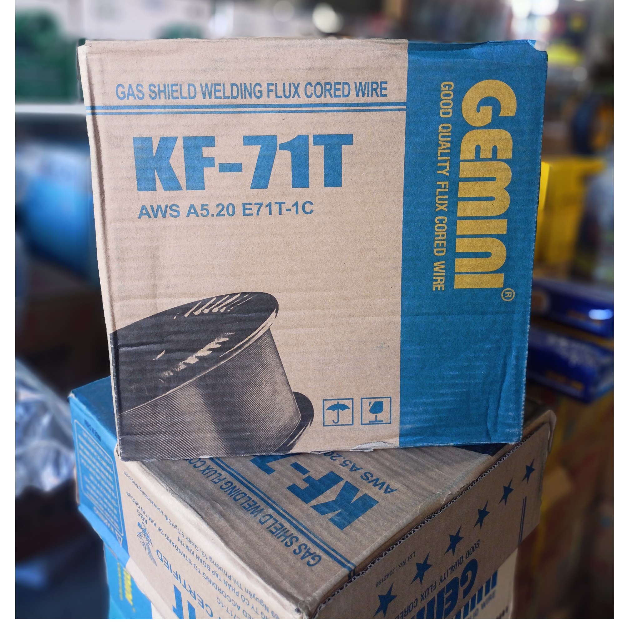 Dây hàn sắt lõi thuốc KIM TÍN _ GEMINI _ KF-71T _ 1.2mm _ 15kg/cuộn